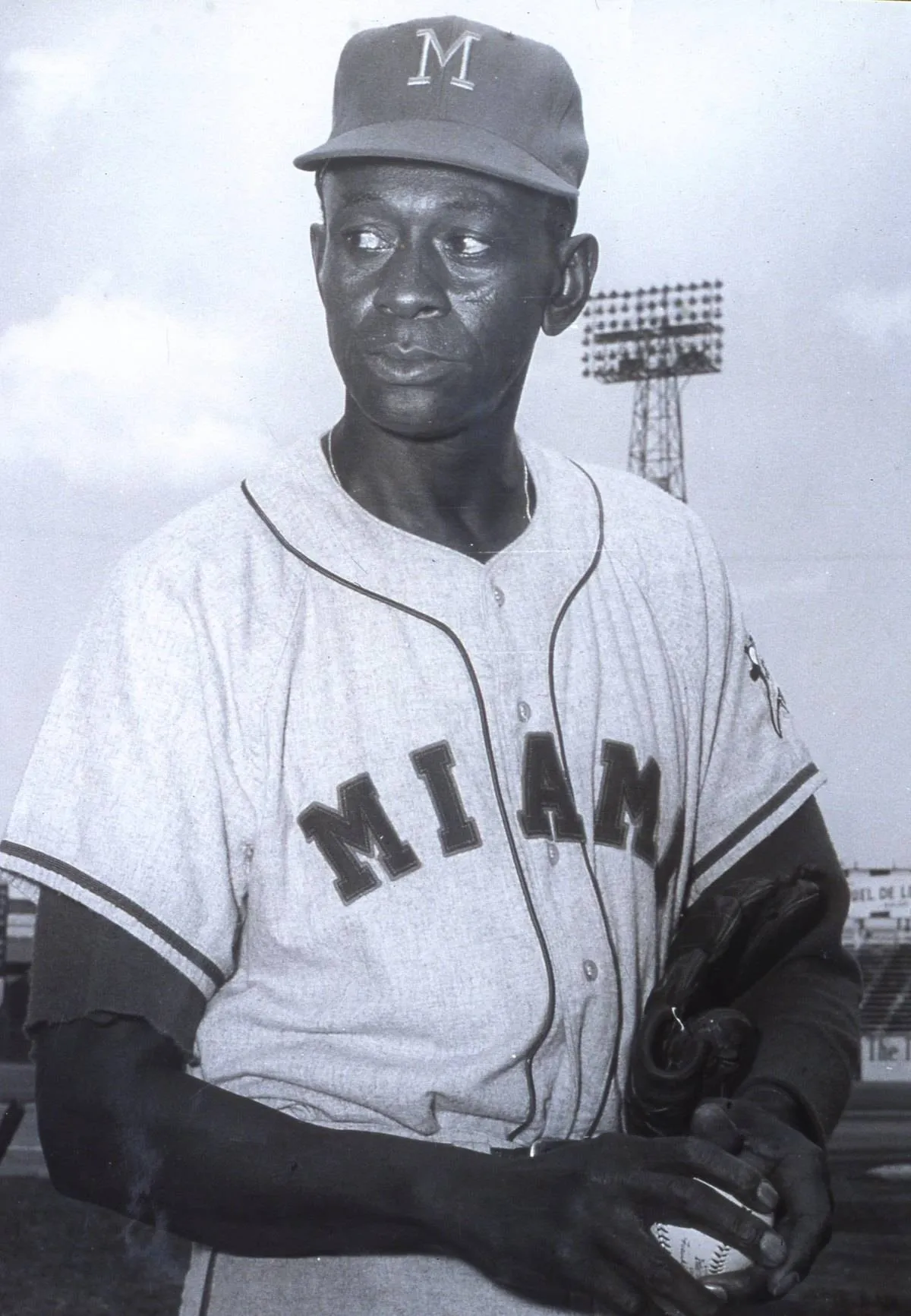 Satchel Paige Pitchiing Miami Marlins