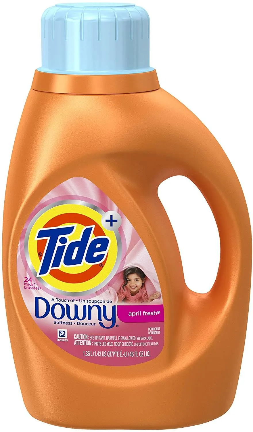 tide plus with a touch of downy liquid detergent