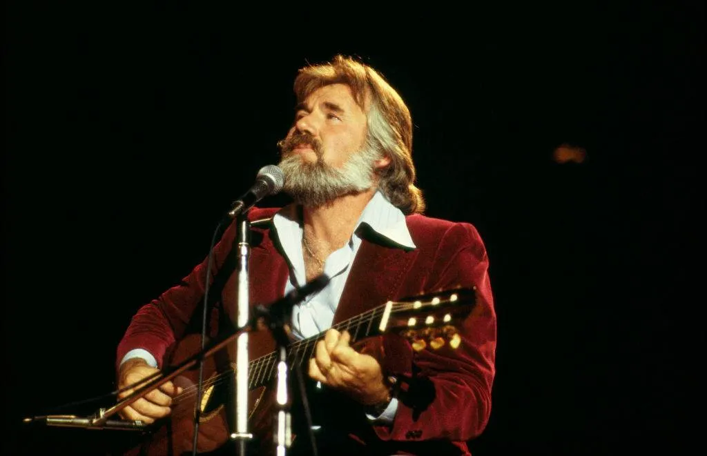 Kenny Rogers performing on stage, 1978