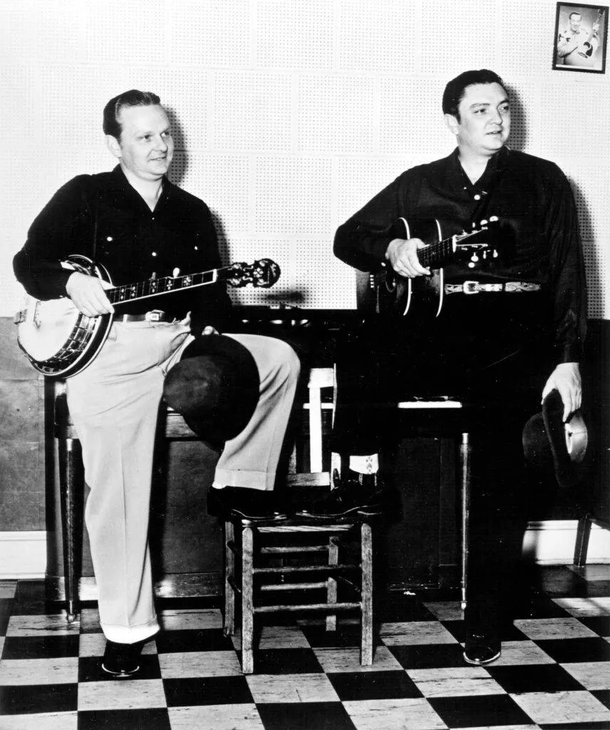 Ralph Stanley and Carter Stanley and the bluegrass group The Stanley Brothers