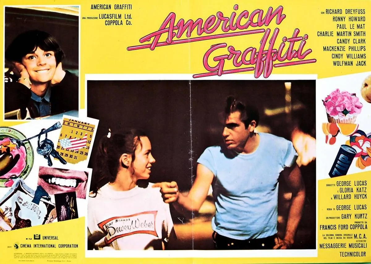 Lobby card for American Graffiti film 