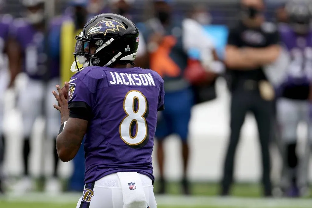Baltimore Ravens' QB Lamar Jackson