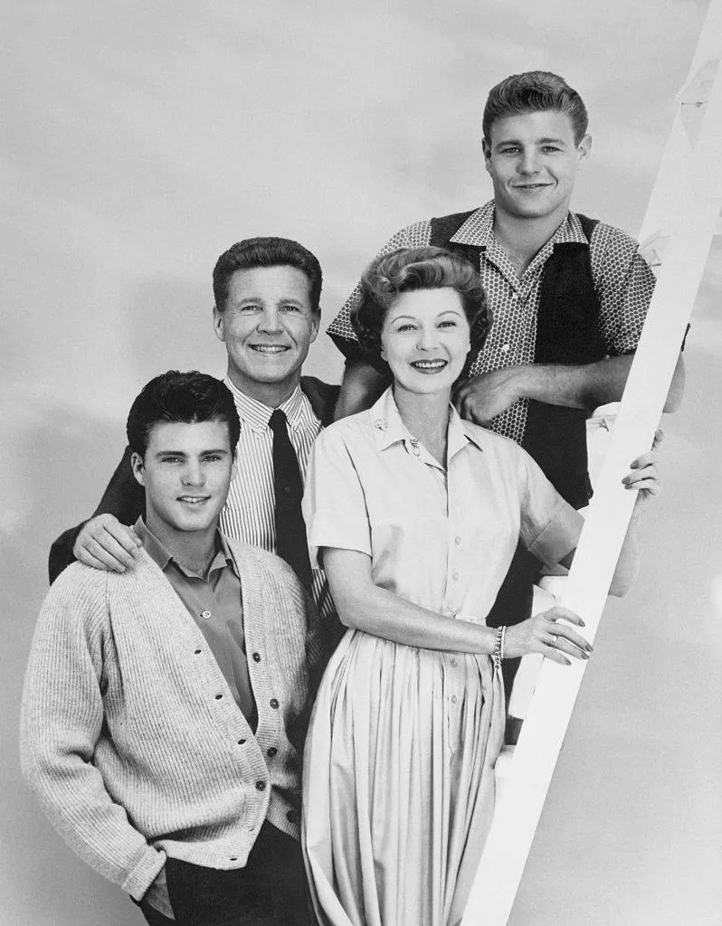 The cast from the hit comedy show, The Adventures of Ozzie and Harriet, which ran from 1952-1964.