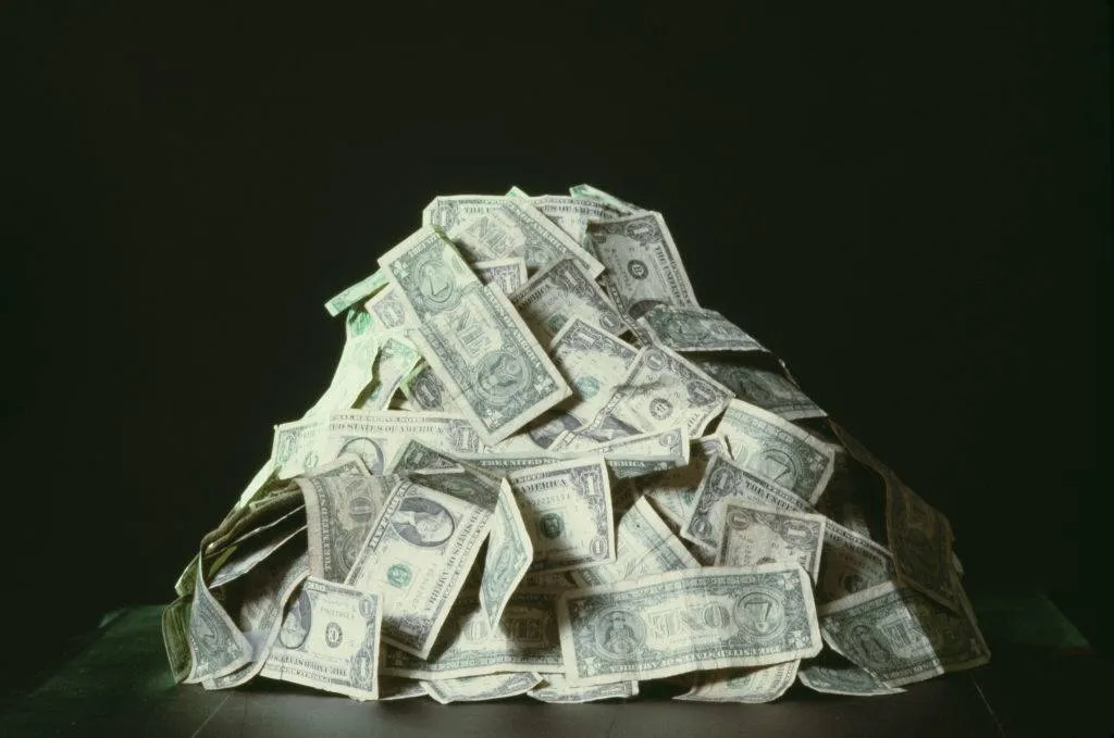 Pile of American dollars
