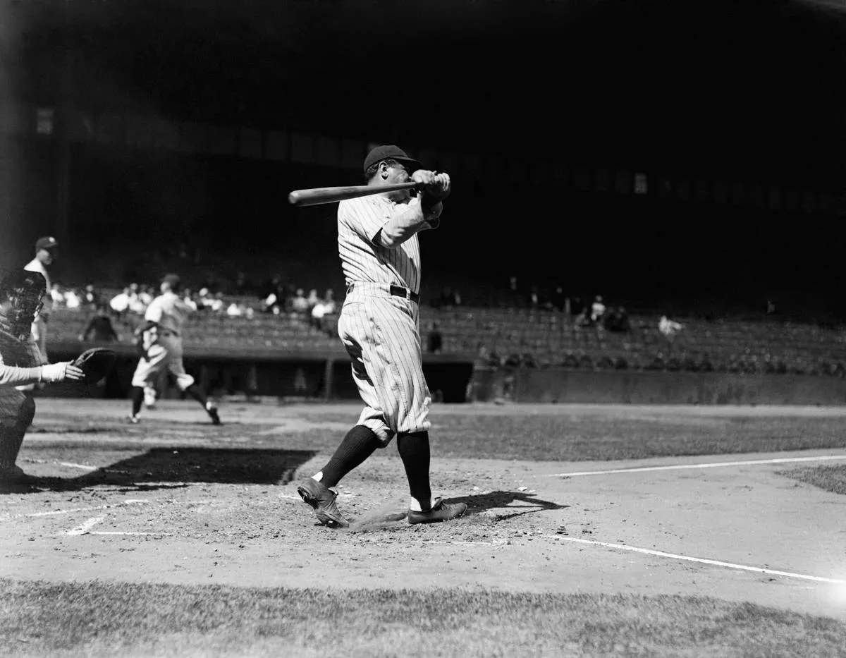 Babe Ruth at Home Plate