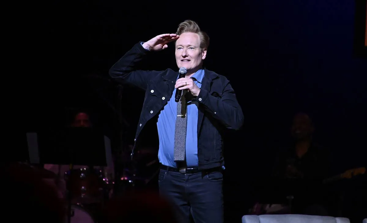 Conan O'Brien tapes an episode Of His 