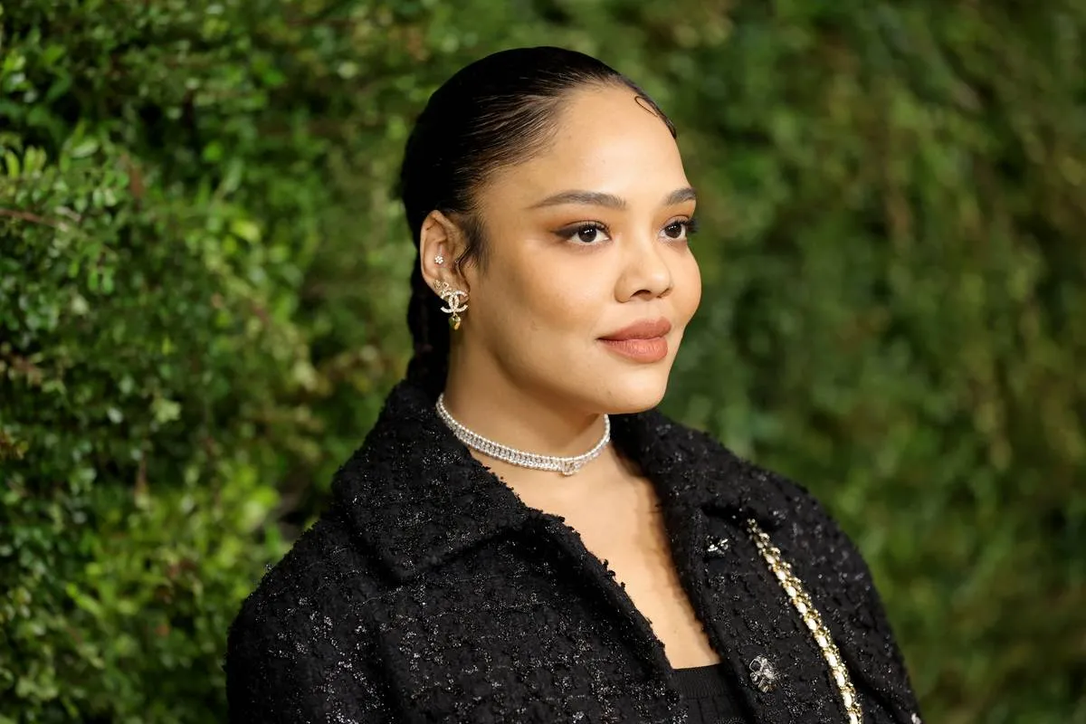 LOS ANGELES, CALIFORNIA - NOVEMBER 16: Tessa Thompson attends the  Academy Women's Luncheon Presented By CHANEL at Academy Museum of Motion
 Pictures on November 16, 2022 in Los Angeles, California.