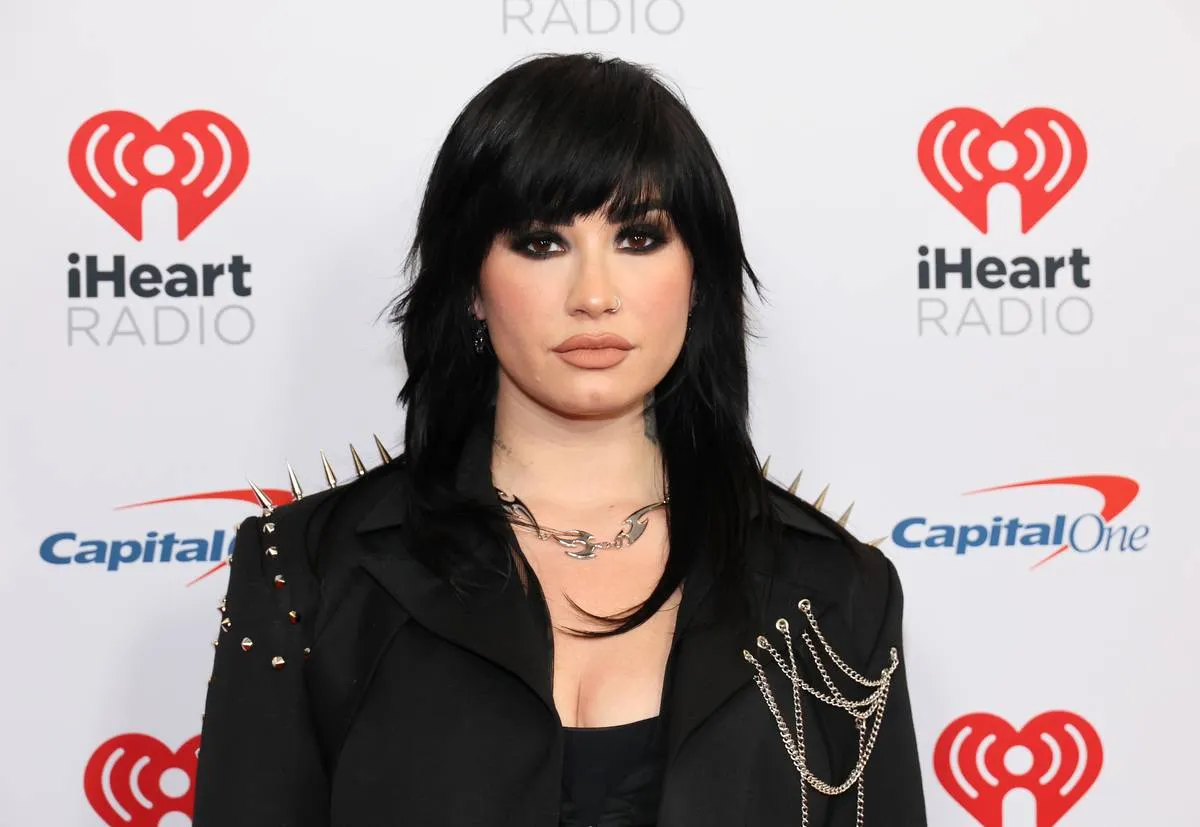 Demi Lovato attends the Z100's iHeartRadio Jingle Ball 2022 Press Room  at Madison Square Garden on December 09, 2022 in New York City.