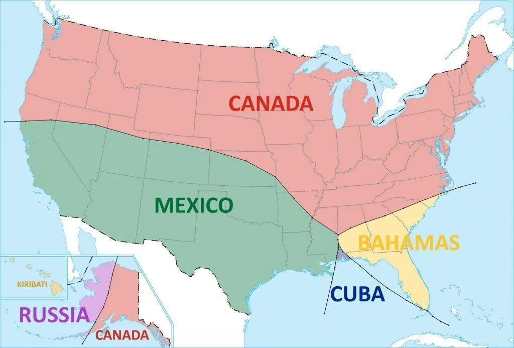 Borders of the United States - Vivid Maps