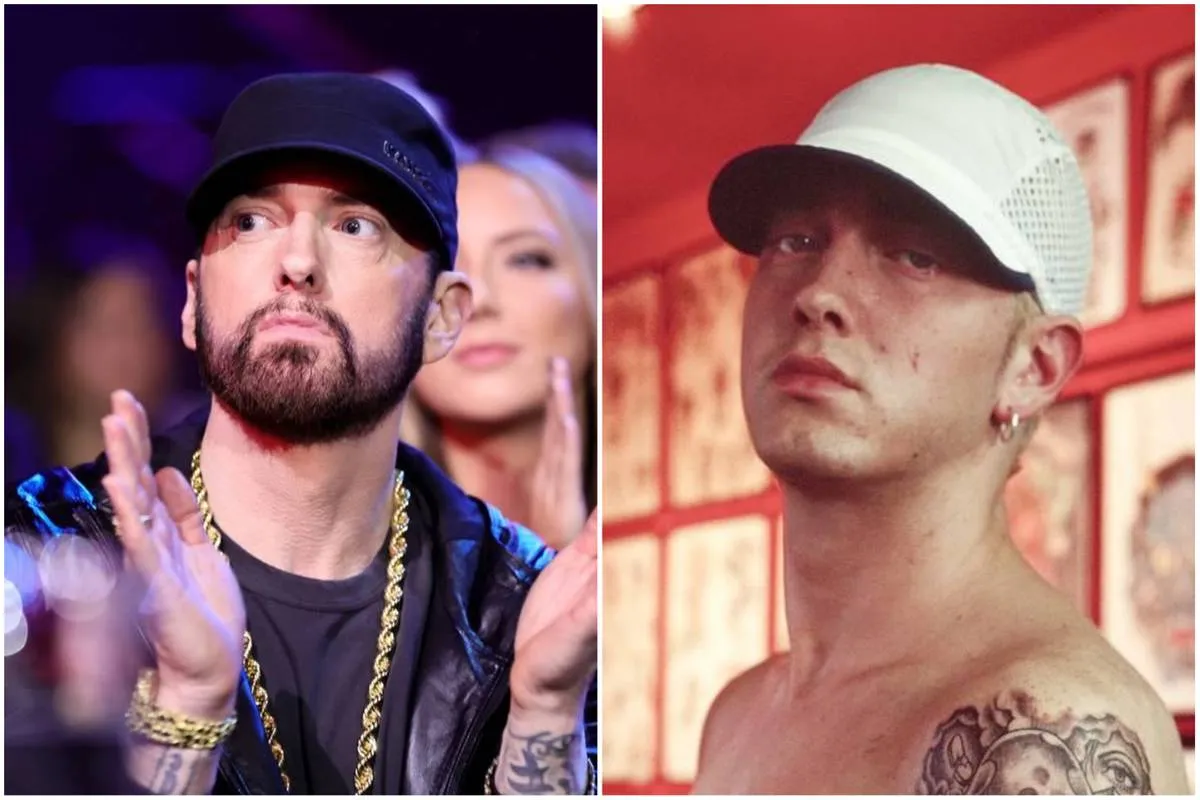 Eminem in 2022 and 1999