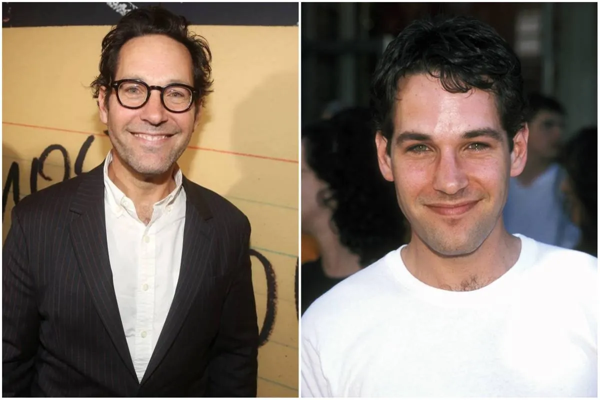 Paul Rudd at 2022 Almost Famous musical opening and at 1997 Men In Black premiere
