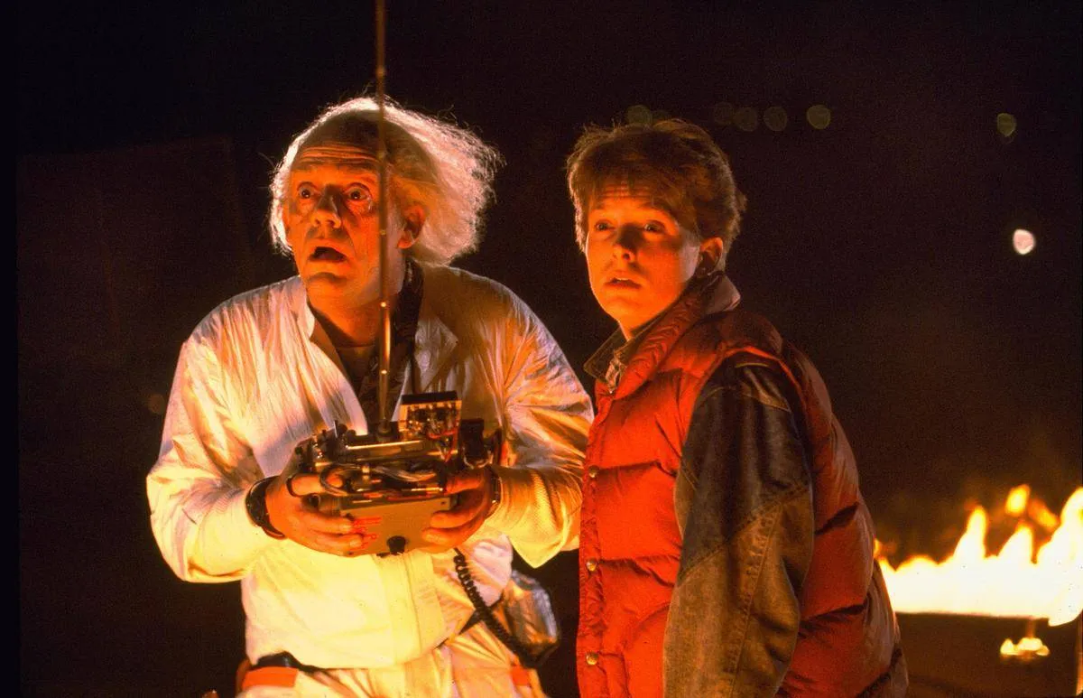 marty and doc in back to the future