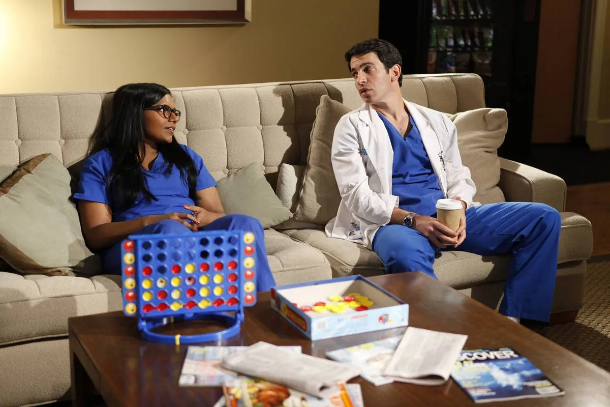 mindy kaling and chris messina in the mindy project