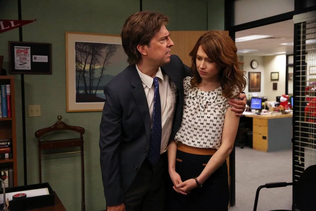 ed helms and ellie kemper in the office