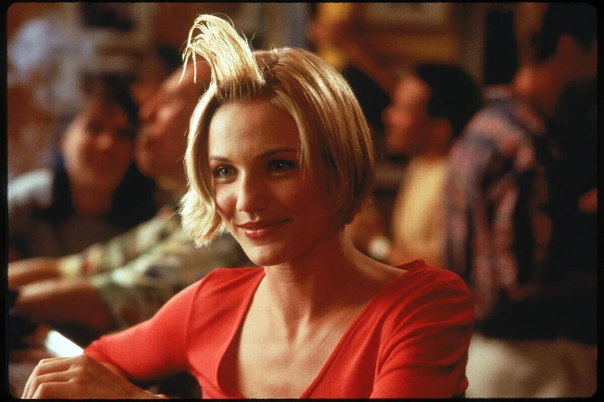 Cameron Diaz with stuck-up hair as Mary Jensen in There's Something About Mary