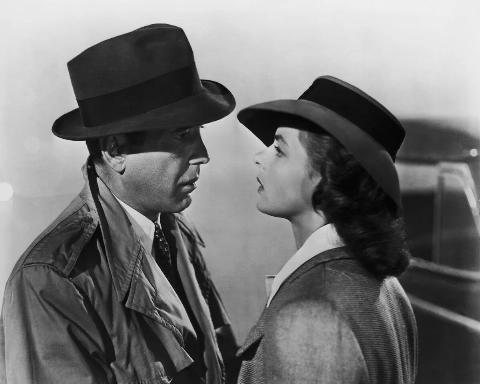 Humphrey Bogart and Ingrid Bergman in [redacted]