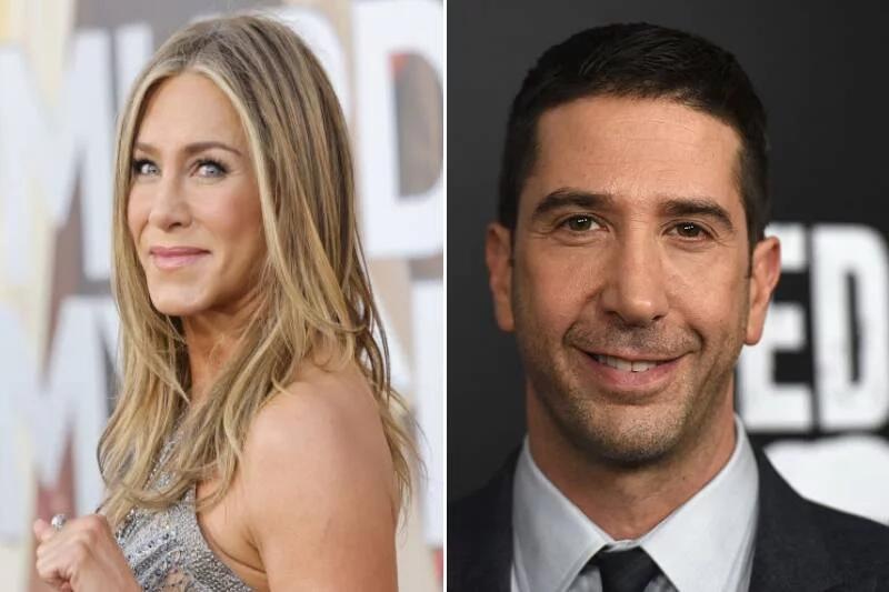 friends jennifer aniston and david schwimmer
