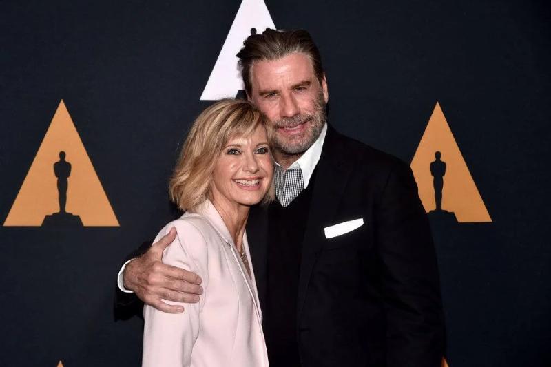 john travolta and olivia newton-john in 2018