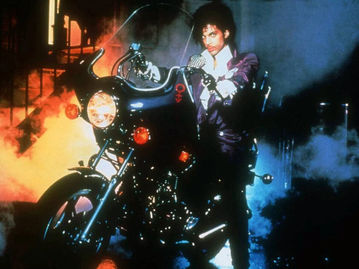 prince on a motorcycle